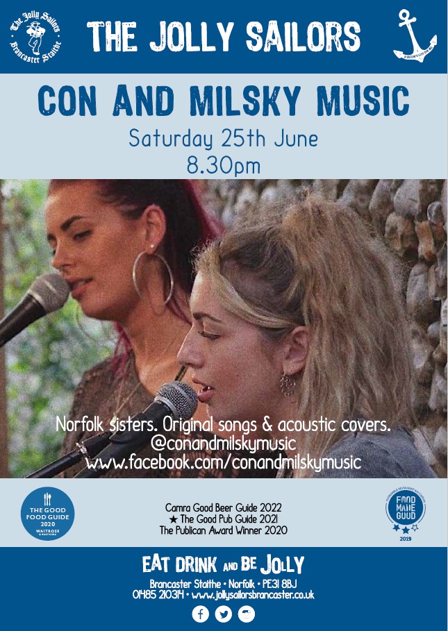 Live Music - Con and Milsky - The Jolly Sailors