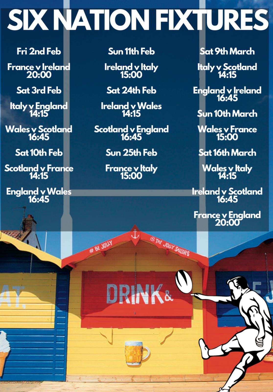 Six Nations Rugby 2024 Fixtures