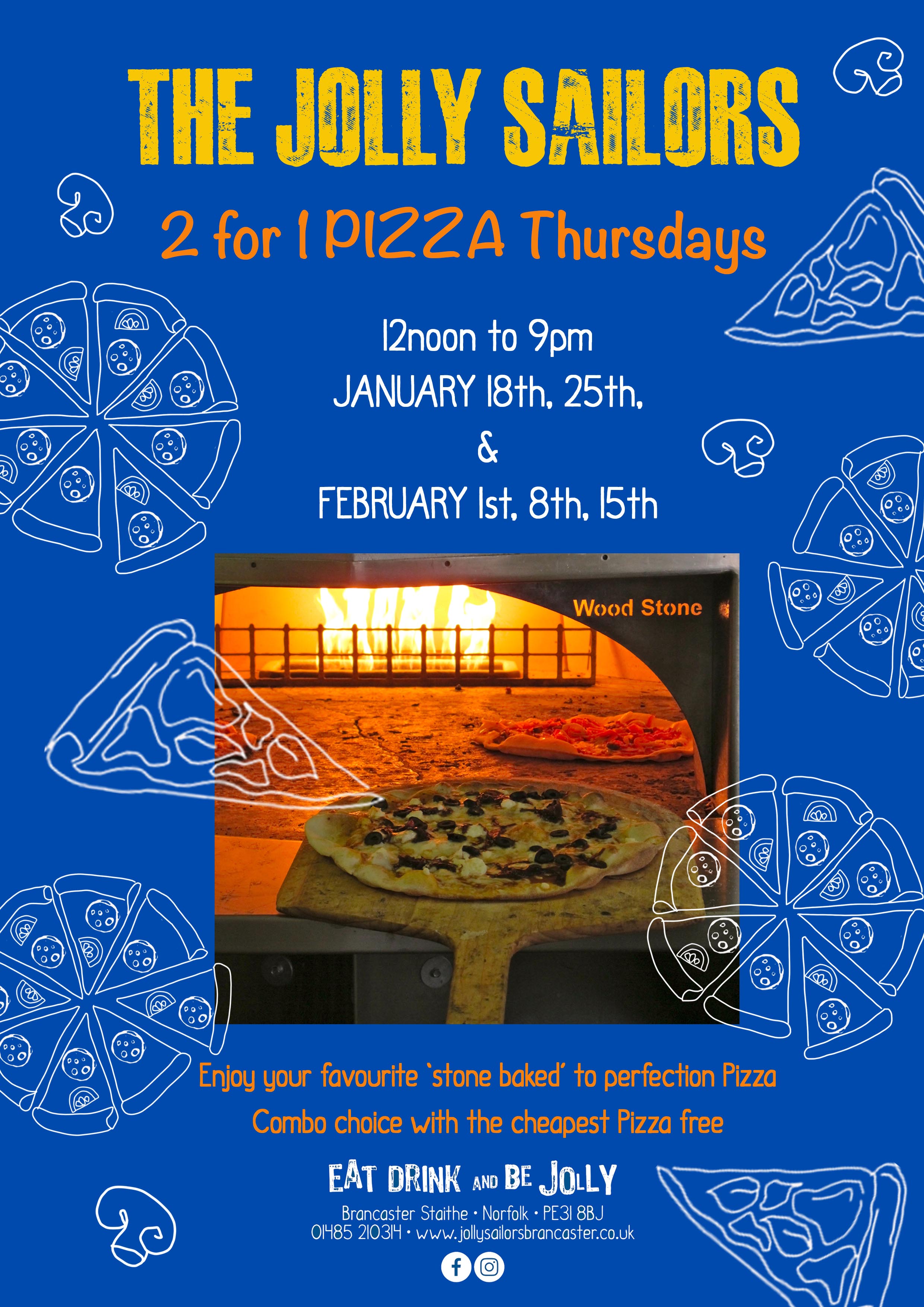 2 for 1 Pizza Thursday